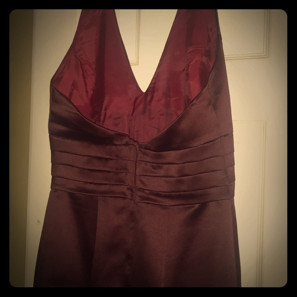COPY - Jessica McClintock Burgundy  mermaid dress